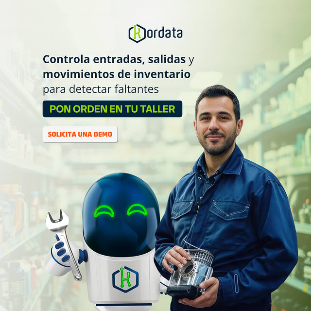 Anuncio actual de Kordata sobre control de inventario